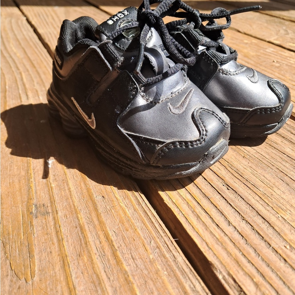 Nike Shox Infant Kids Boys Black Sneakers